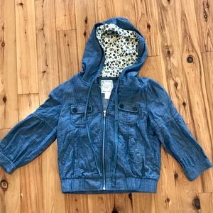 Chambray Crop Jacket